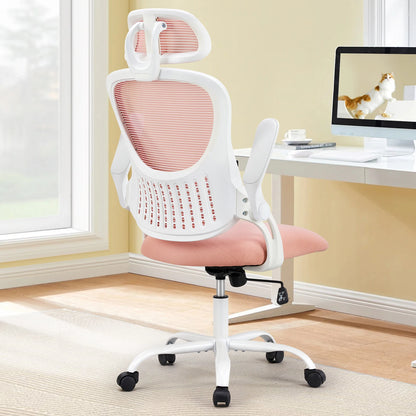 Mesh Desk Chair Flip-up Arms