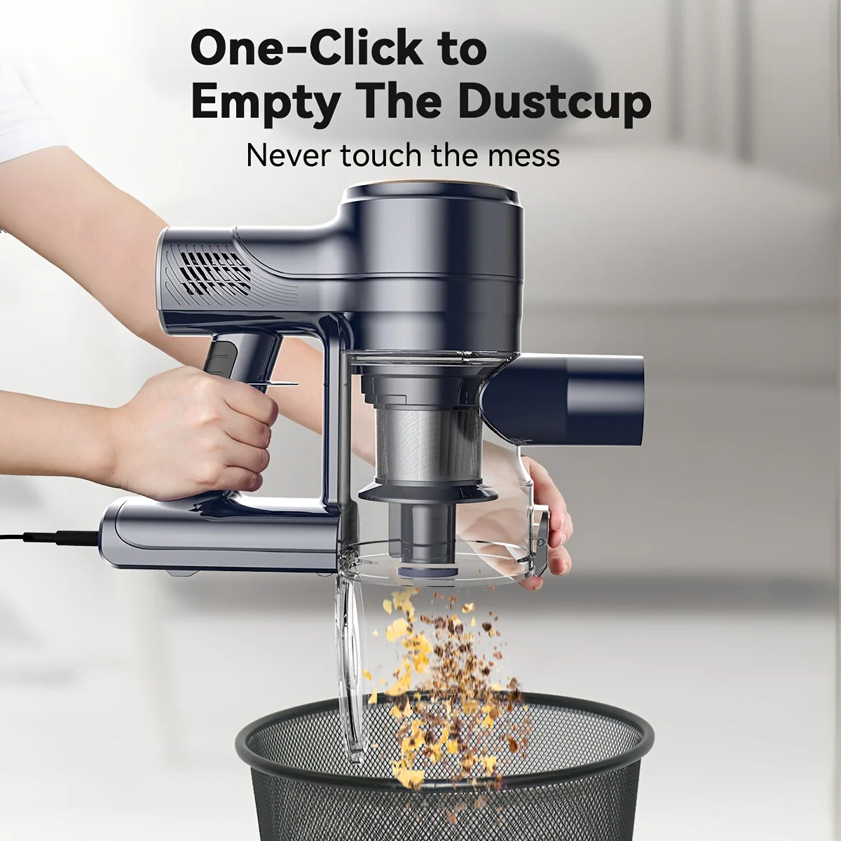 Corded Stick Vacuum Cleaner 25KPa 600W Powerful 6 in1 Lightweight