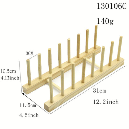 Wooden Kitchen Dish Drain Rack/ Book File Holder