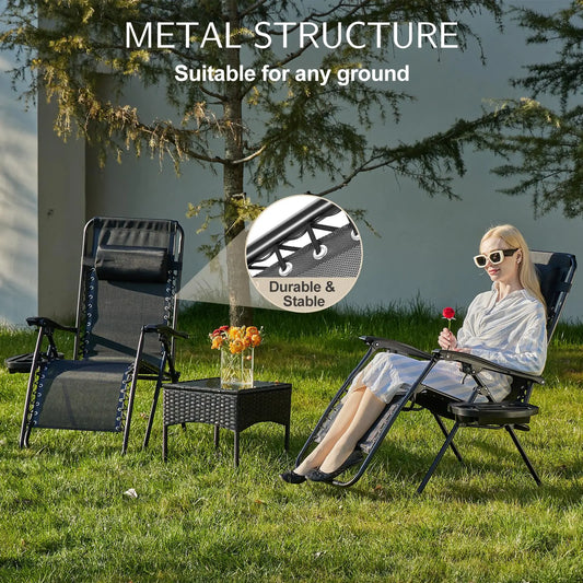 Zero Gravity Set of 2 Portable Recliners