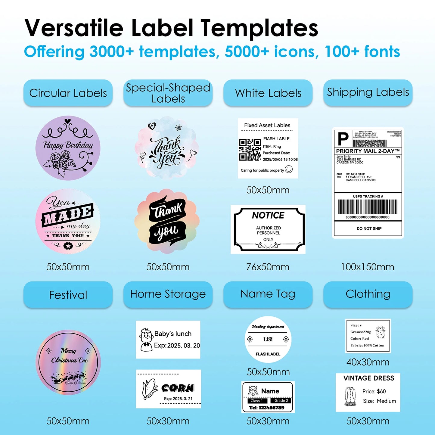 Thermal Label Printer -4x6 Shipping Label Printer