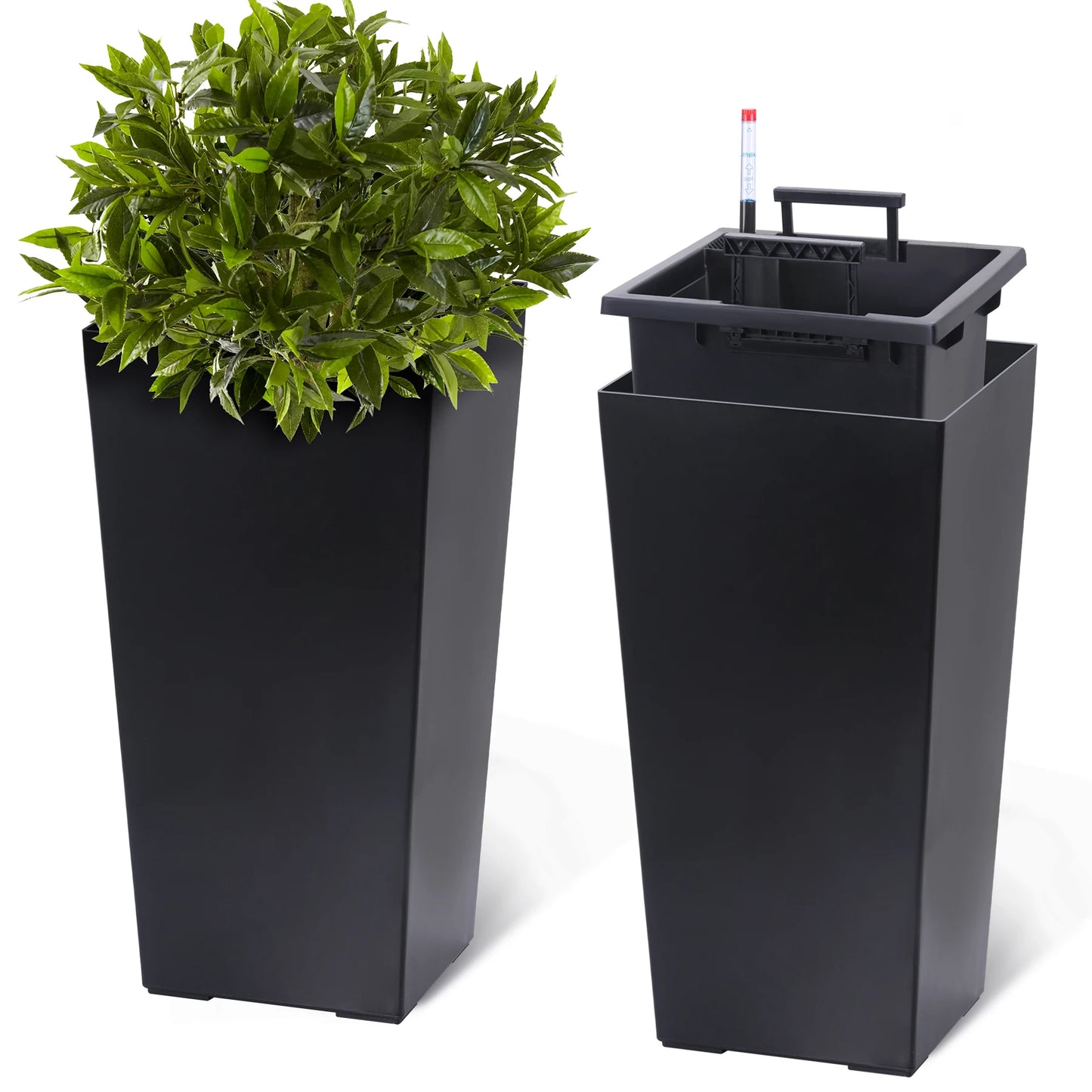 2pcs High Planters Pots for Indoor/Outdoor Use