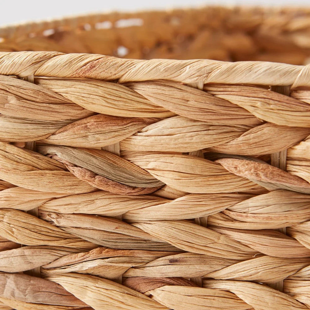 Handmade Woven Basket with Lid