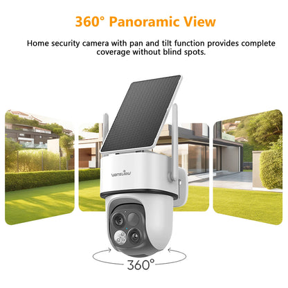 Surveillance Dual Lens Wifi Camera Outdoor