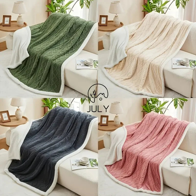1pc  Sherpa Weighted Blanket 10lbs for Adults-