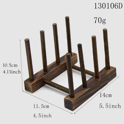 Wooden Kitchen Dish Drain Rack/ Book File Holder