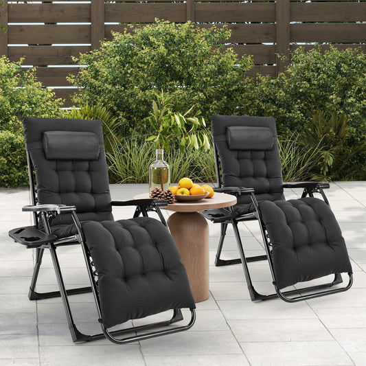 Zero Gravity Set of 2 Portable Recliners