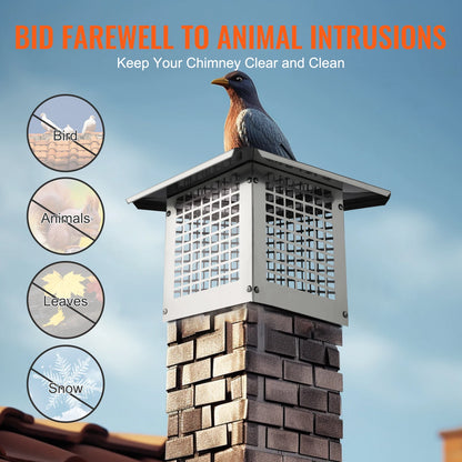 Silver Chimney Cap comes in 4 Sizes.