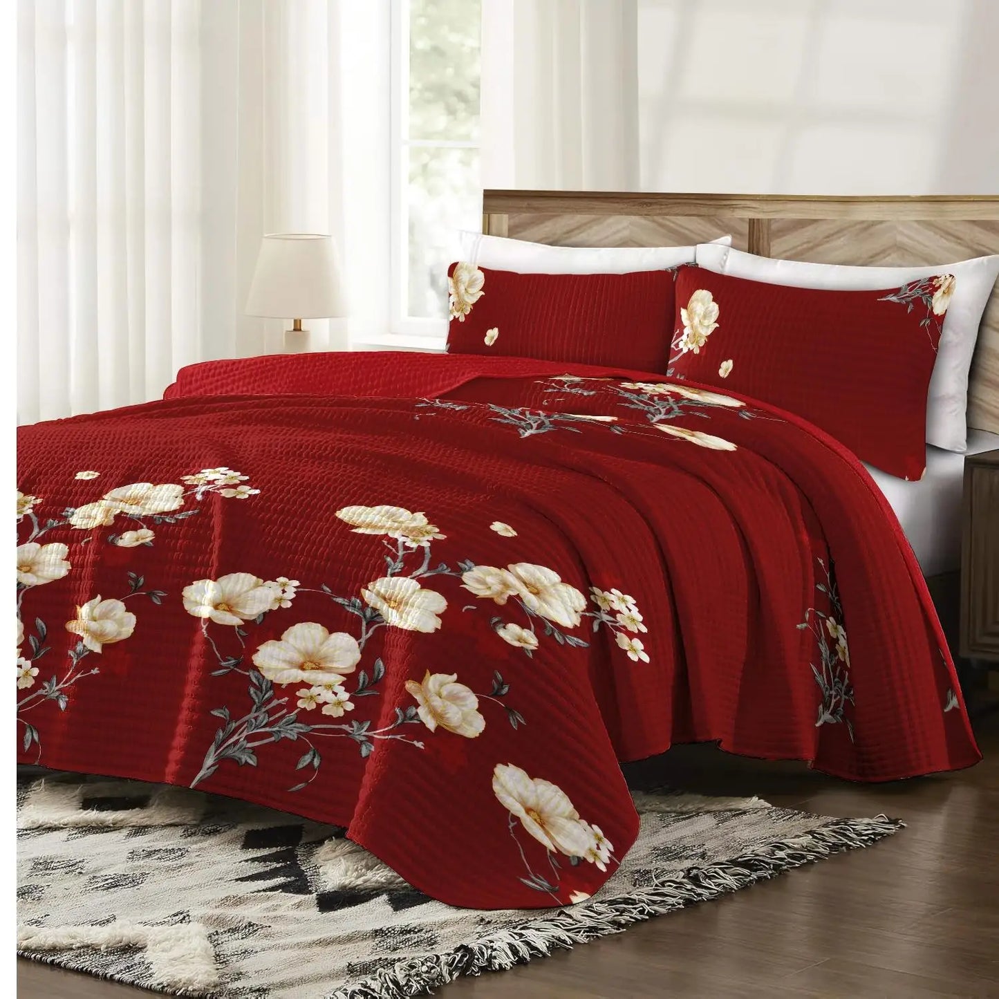 Bamboo Microfiber 9 pc Bedding & Curtain Set