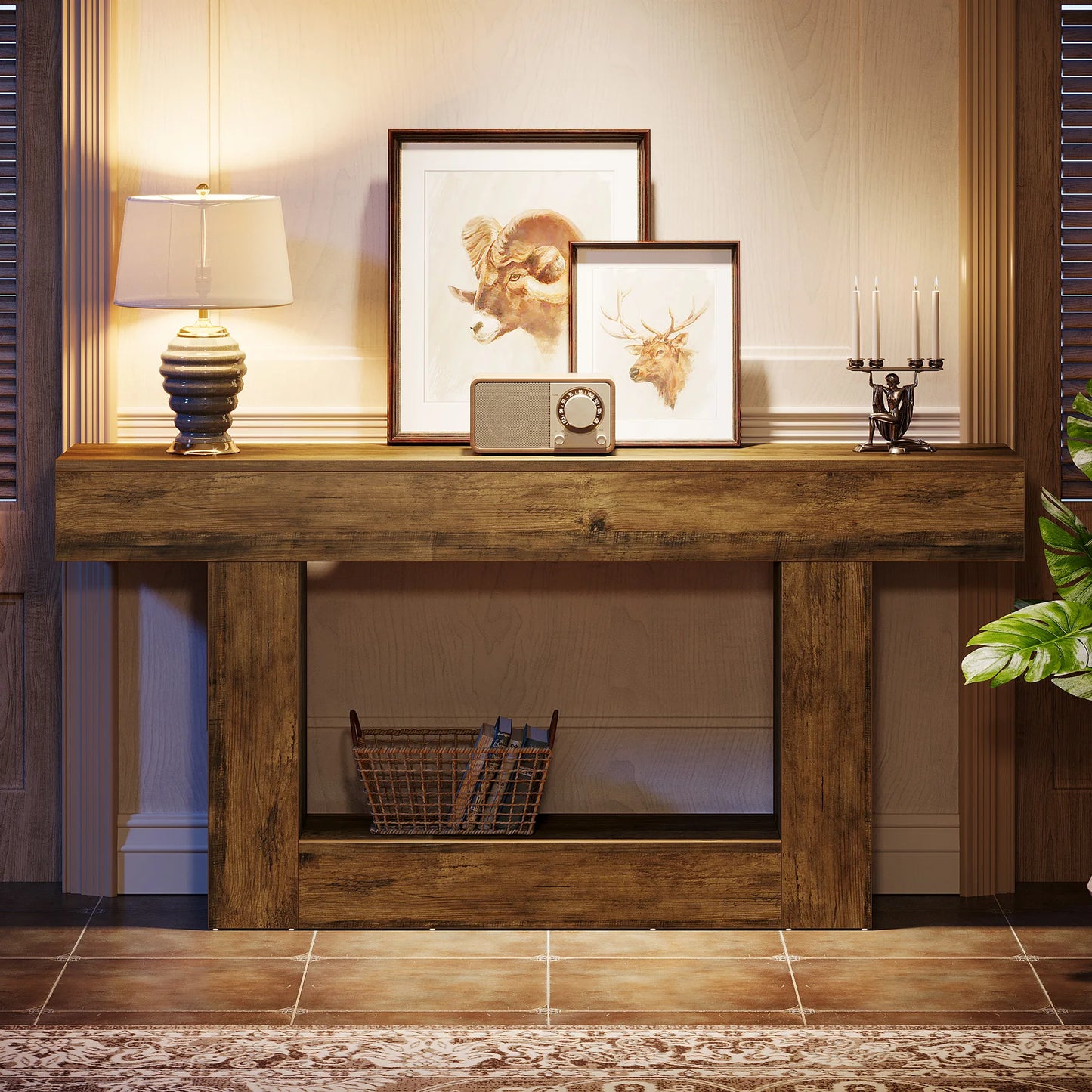 Farmhouse 2-Tier Table