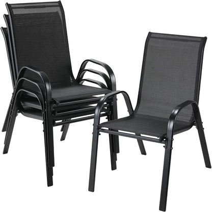 4PCS Stackable Garden Chairs