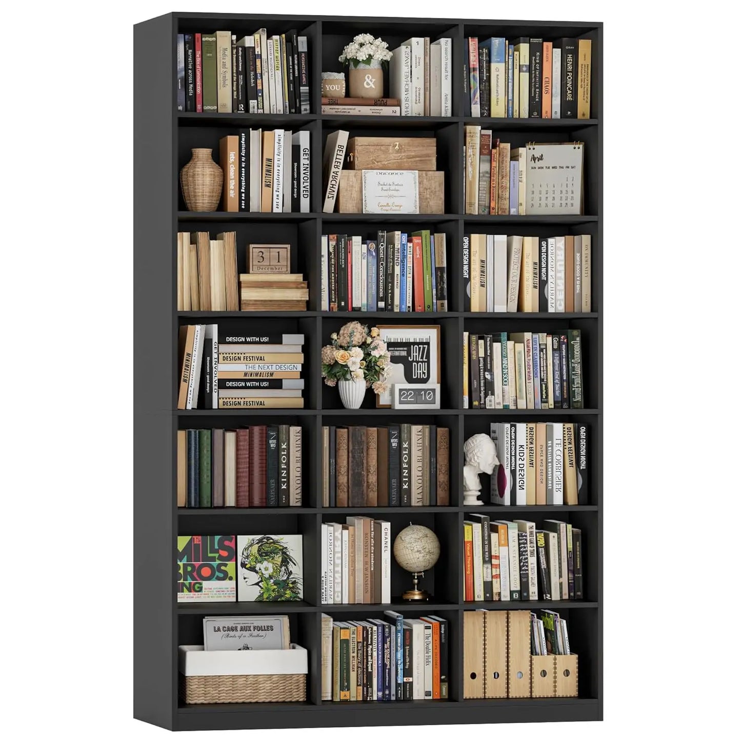 86" H Triple Wide Bookcase