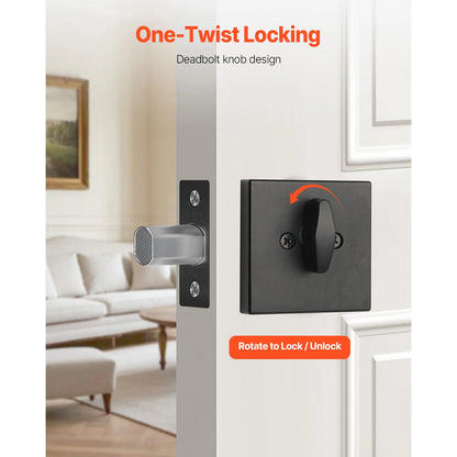 Deadbolt Lock Square Single Cylinder
