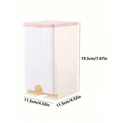 Dustproof Storage Box with Flip Lid for Wall-mounted Tissues and Cotton Swabs, Pads