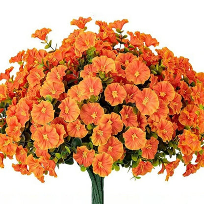 4 Bundles Silk Morning Glory Flower Outdoor Decoration