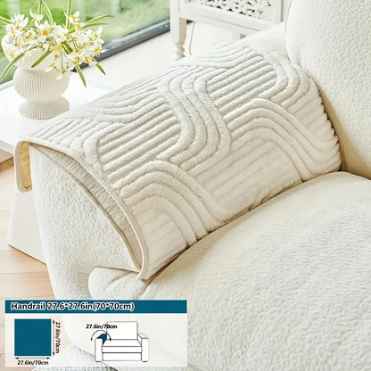 Plush Non-Slip Sofa Cushion Cover - Luxury Pet-Proof