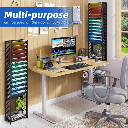 Wall or Desk top File Organizer, 18Tier