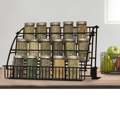3 Tier Spice Rack Organizer Metal Storage Shelf Stand