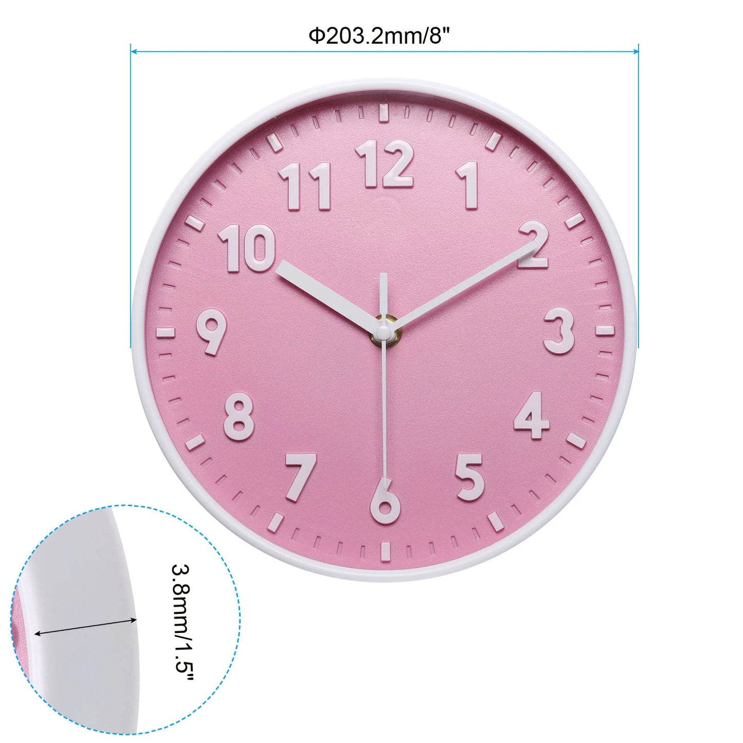 8 Inch Wall Clock Battery Operated