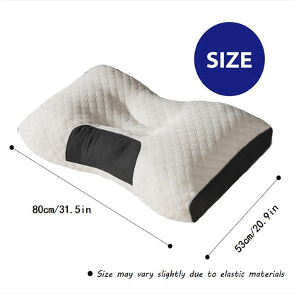 2pcs Ergonomic Orthopedic Contour Support Pillow