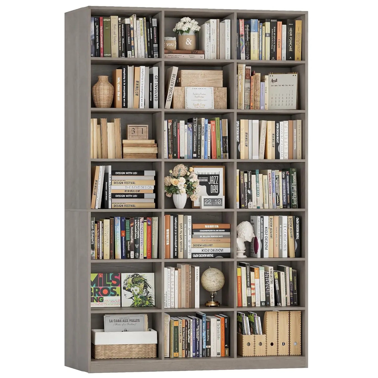 86" H Triple Wide Bookcase