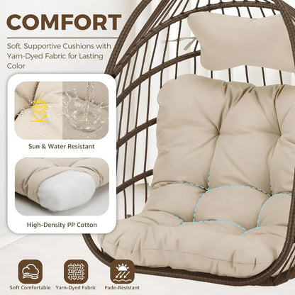 Outdoor Hanging Egg Chair Without Stand