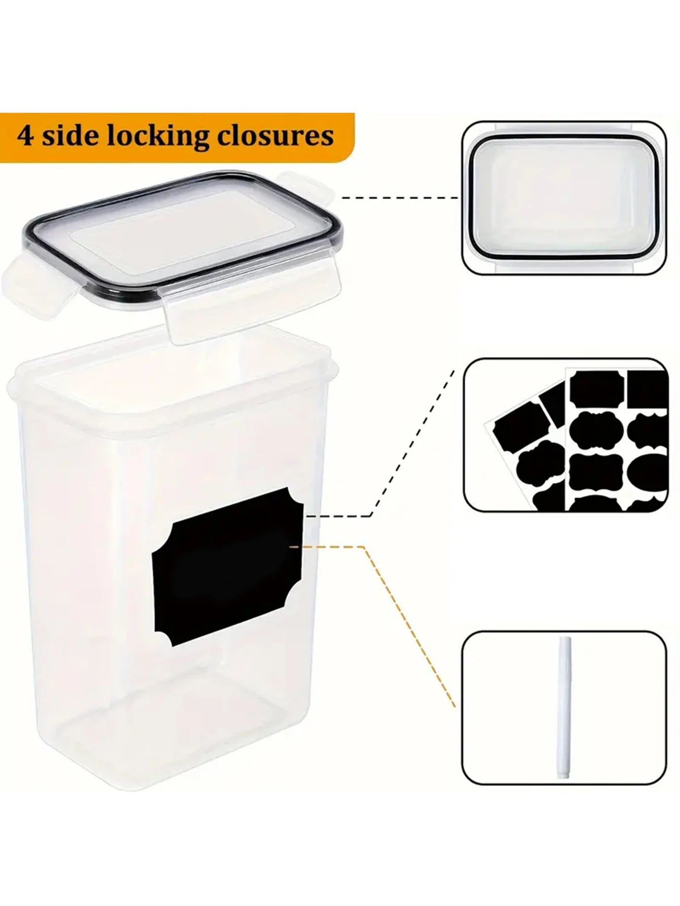 24pcs moisture-proof food storage containers