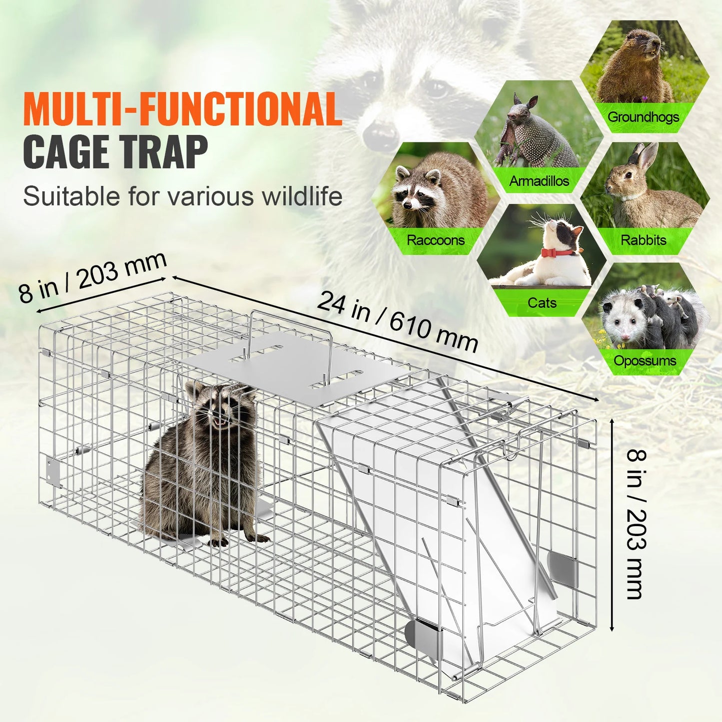 Live Animal Cage Humane Trap
