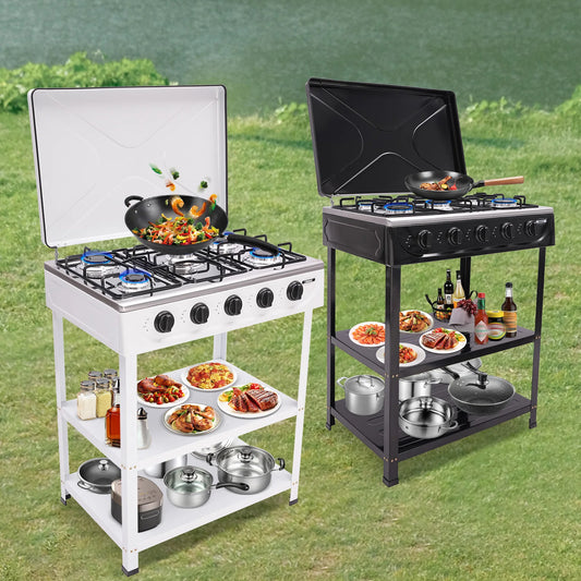 5 Burner Gas Grill for Cooking Outside