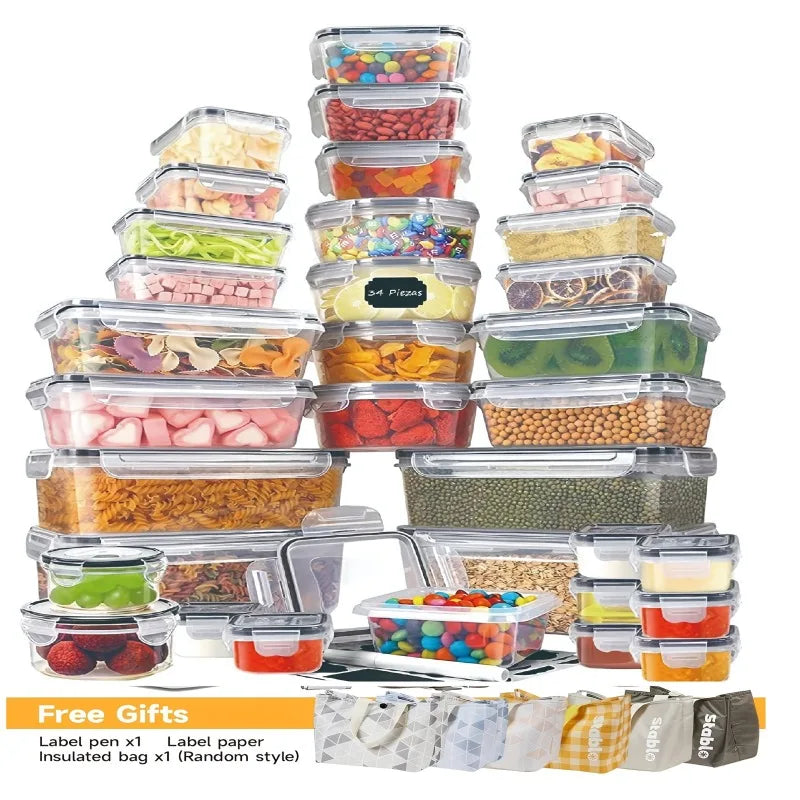 48Pcs BPA-Free Food Storage Set with Lids