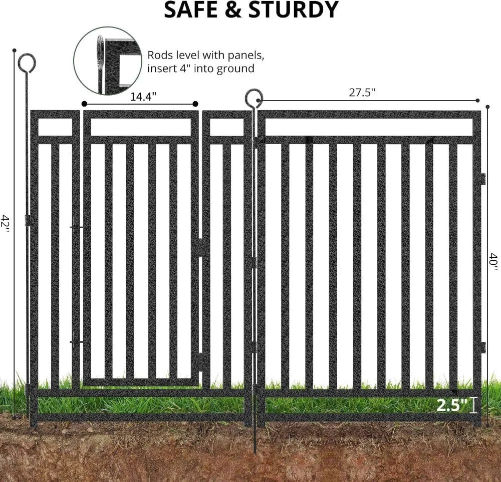 Metal Garden/Pet Fence 40in high x 36feet