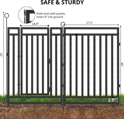 Metal Garden/Pet Fence 40in high x 36feet