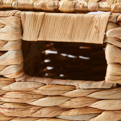 Handmade Woven Basket with Lid
